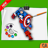 Superheroes Coloring pages : Kids Coloring games icon