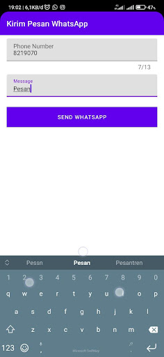 KIRIM WA TANPA SIMPAN NOMOR Screen 2