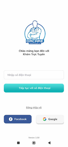 Android application DrCare- Khám bệnh trực tuyến screenshort