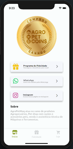 Android application AgroPetMaq - Fidelidade screenshort