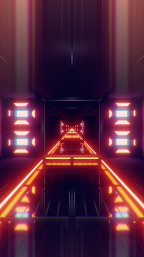 Android application neon tunnel wallpaper screenshort