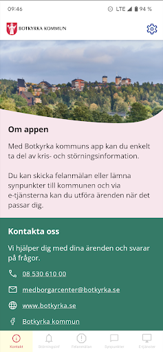 Android application Botkyrka kommun screenshort
