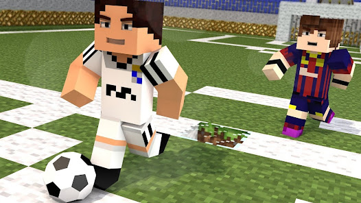 Captura de Pantalla 25 Fútbol Minecraft mods & addons android