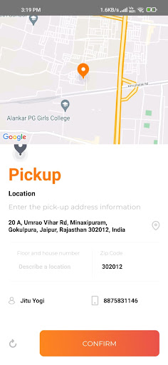 Bookmycargo Customer Screen 2