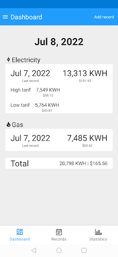 Android application Elmeter - smart power meter screenshort