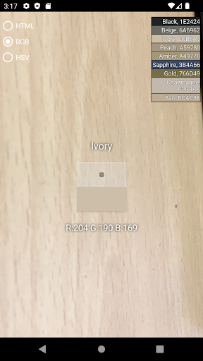 Android application Color Picker screenshort