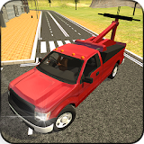 Tow Truck Transporter 3D icon