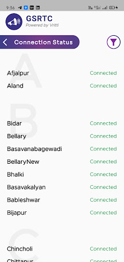 GSRTC PAS Screen 3