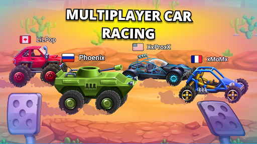 Mad car Racing on hilltop  screenshots 1