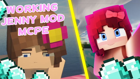 Jenny mod for Minecraft PE 1.9.0 Mod Apk download 4