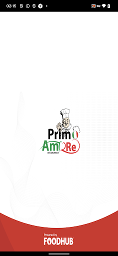 Android application Primo Amore Italian Restaurant screenshort
