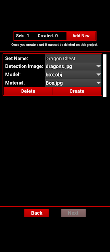 ARchange: Create Screen 2