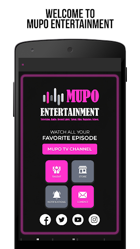 Android application MUPO ENTERTAINMENT screenshort