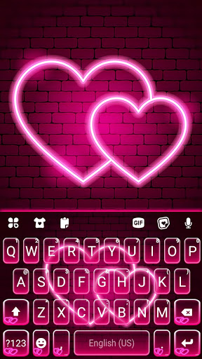 Download Neon Hearts Love Keyboard Background Free for Android - Neon  Hearts Love Keyboard Background APK Download 