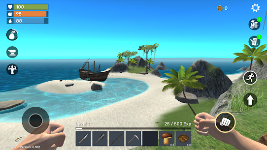 Uncharted Island: Survival RPG 0.303 Mod Apk (Unlimited Money) 4