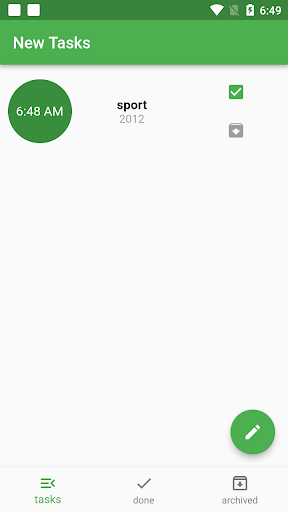 Android application todo app screenshort