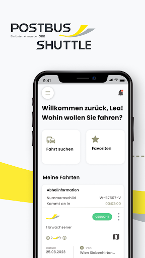 Android application Postbus Shuttle screenshort