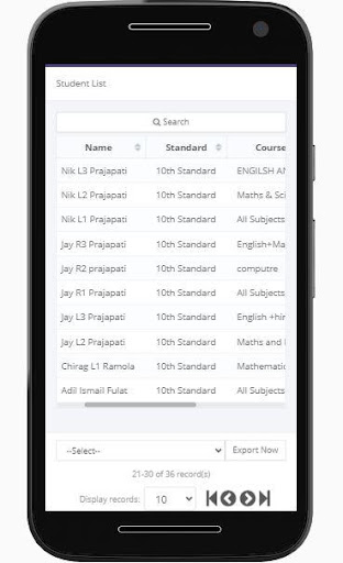 Tuition Management System/App Screen 3