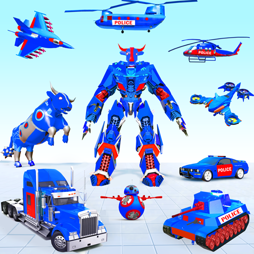 Police Bull Robot Truck Games logo