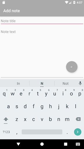 Android application Trilium Sender screenshort