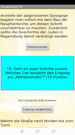 Demo Regensburg, Entdeckertour