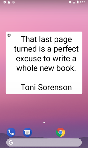 Quotes Widget Screen 2