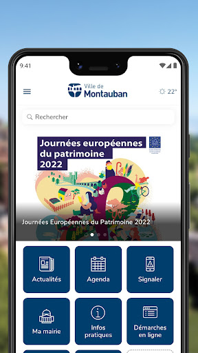 Android application Ville de Montauban screenshort