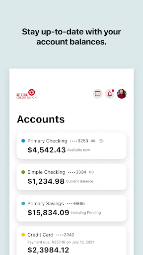 SF Fire CU Mobile Banking Screen 3
