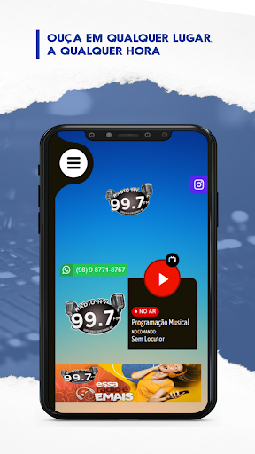 Android application Rádio NV FM99,7 - Barreirinhas screenshort