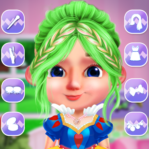Baby dress up games for girls logo