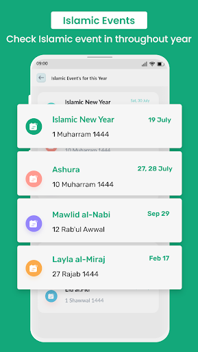 Hijri Calendar Islamic Sticker Screen 2
