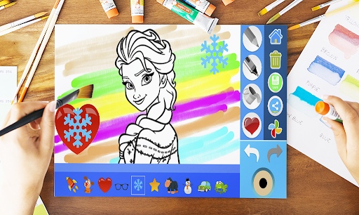 Android application Princess Coloring Pages. screenshort