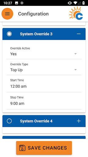 CATCH Power Configurator Screen 3