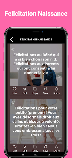 Felicitation Naissance 2024 Screen 3