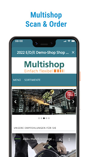 Android application Scan & Order screenshort