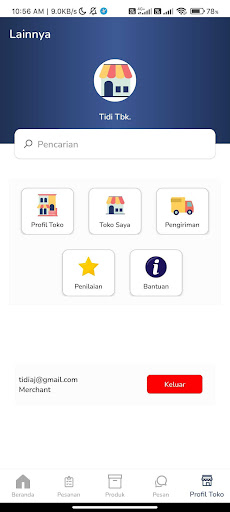 TokoRumahan Seller Screen 2