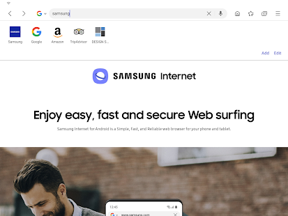 Samsung Internet Browser Beta Screenshot