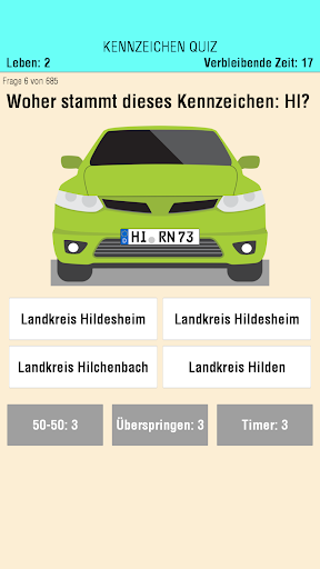 Kennzeichen-Quiz Screen 2