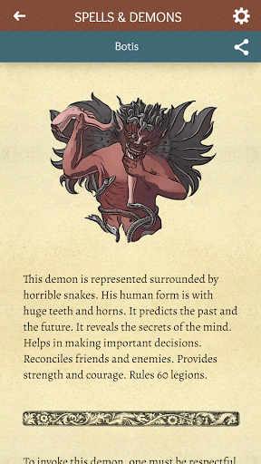 Android application Spells and Demons screenshort