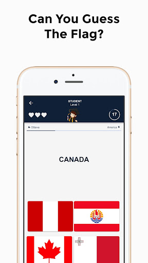 World Flags Trivia Quiz Screen 2