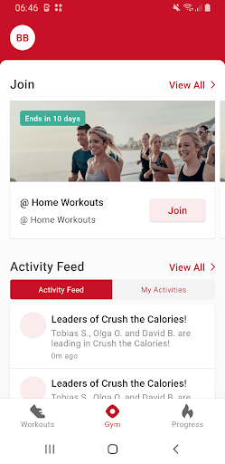 Android application MEDANDSPORTS screenshort