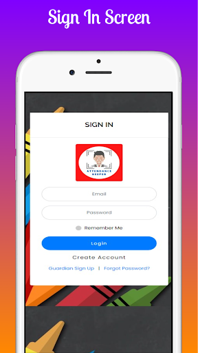 Android application Attendance Keeper Software screenshort