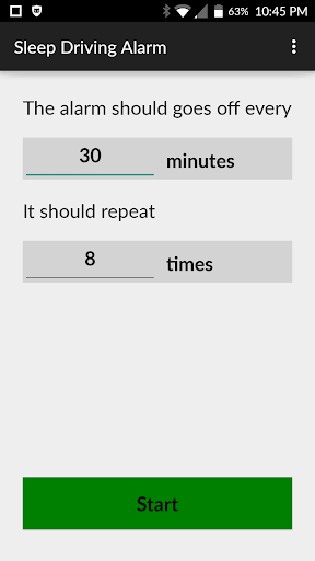 Sleep Driving Alarm Screen 3