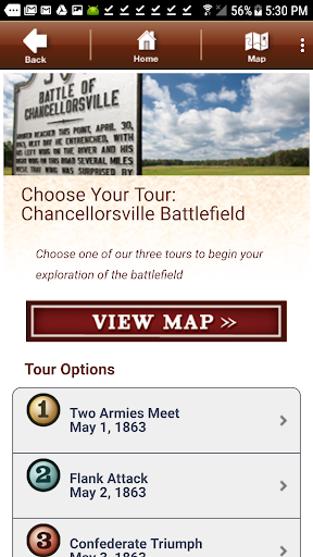 Chancellorsville Battle App Screen 3