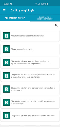 Android application GPCs Dermatología screenshort