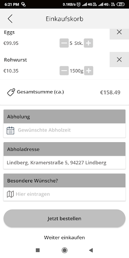 Metzgerei Schreder Screen 3