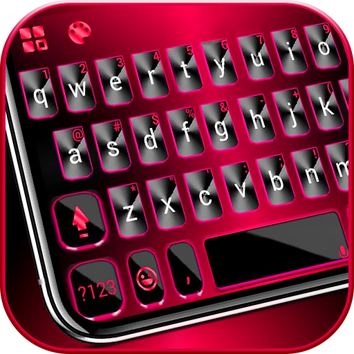 Classic 3d Red Keyboard Theme  Icon