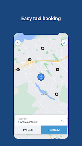 Android application Taxi Jönköping screenshort