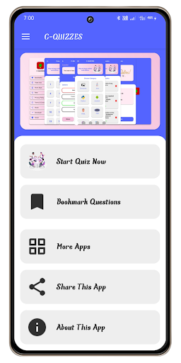 C-Quizzes - Learn Online MCQ Screen 3