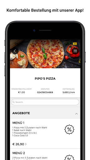 Android application PIPO‘S PIZZA by villa gilla screenshort